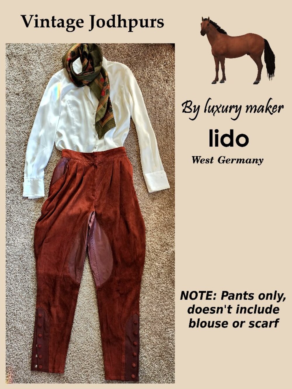 Vintage Leather Jodhpurs